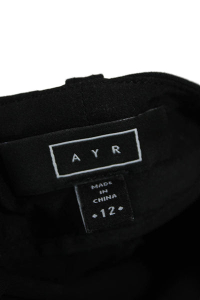 AYR Women Ankle Cropped Dress Pants Black Size 12