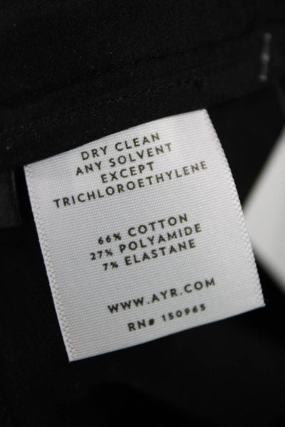 AYR Women Ankle Cropped Dress Pants Black Size 12