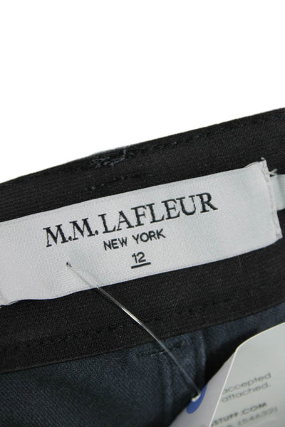 M.M. Lafleur Women Dark Gray Cropped Ankle High-Rise Pants Size 12