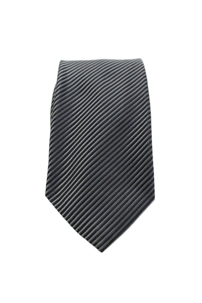 David Donahue Men's  Classic Silk Multicolor Striped Neck Tie One Size