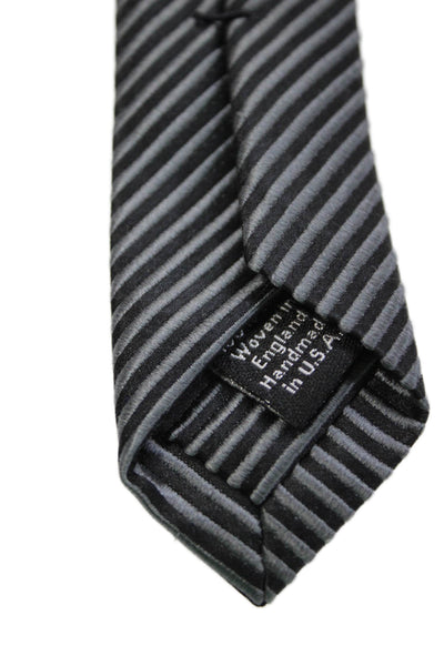 David Donahue Men's  Classic Silk Multicolor Striped Neck Tie One Size