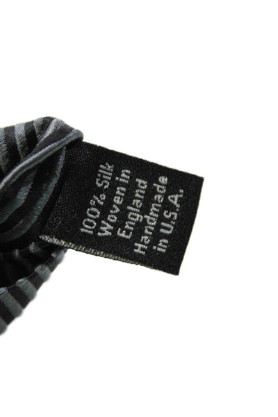 David Donahue Men's  Classic Silk Multicolor Striped Neck Tie One Size