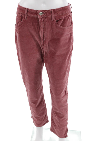 3x1 NYC Womens Cropped Pink Pants Size 30