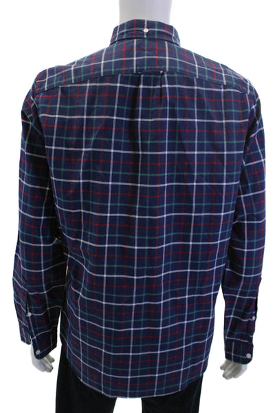 J Crew Men's Long Sleeves Casual Button Down Plaid Shirt Size M