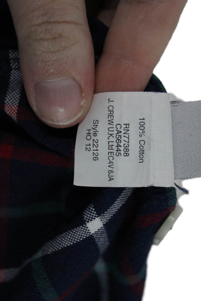 J Crew Men's Long Sleeves Casual Button Down Plaid Shirt Size M