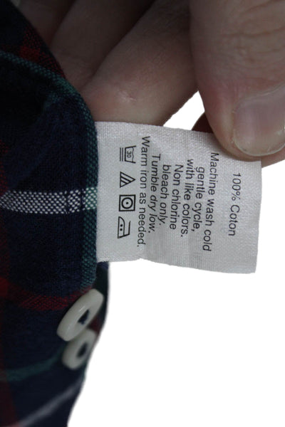 J Crew Men's Long Sleeves Casual Button Down Plaid Shirt Size M