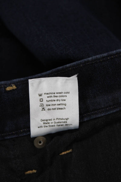 Revtown Women Ankle Skinny Jeans Dark Blue Mid Rise Button Size 29
