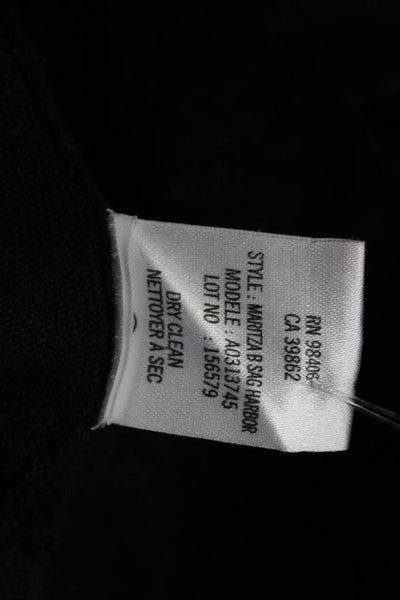 Theory Womens Cardigan Sweater Black Linen Blend Size S