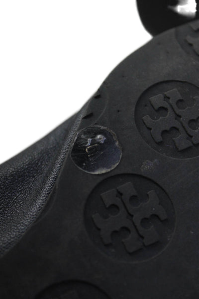 Tory Burch Womens Leather Slip-On Ballet Flats Blue Size 7
