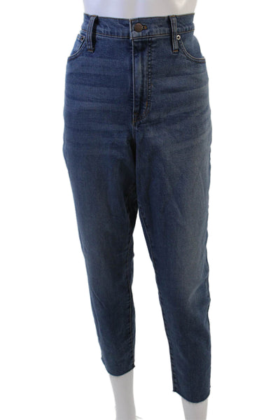 J Crew Women Skinny Ankle High Waist Dark Blue Jeans Size 31