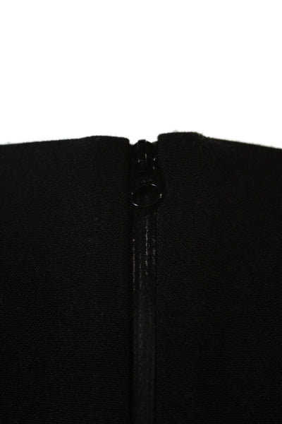 By Malene Birger Womens Sheath Midi Dress Black Short Sleeve Size 40