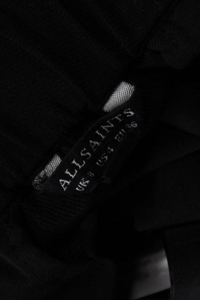 AllSaints Women Cropped Ankle Dress Pants Black Size 4