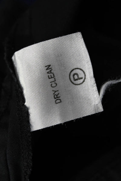 Robert Rodriguez Black Label Women Ankle Cropped Pants Black Army Button Size 2