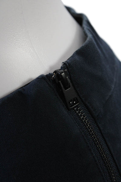 Everlane Women Ankle Cropped Pants Dark Blue Zip Size 4