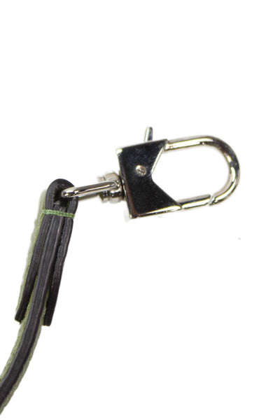 Moynat Womens Skinny Width Adjustable 38" Leather Handbag Strap Green