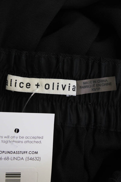 Alice + Olivia Women Sweatpants Black Size XS