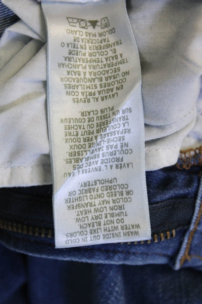 Frame Womens Ankle Skinny Jeans Dark Blue Mid Rise Size 24