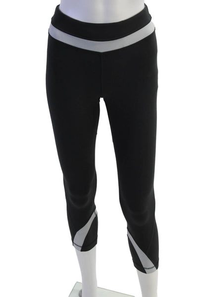 Lululemon Women Capri Leggings Pants Black Nylon Size 4