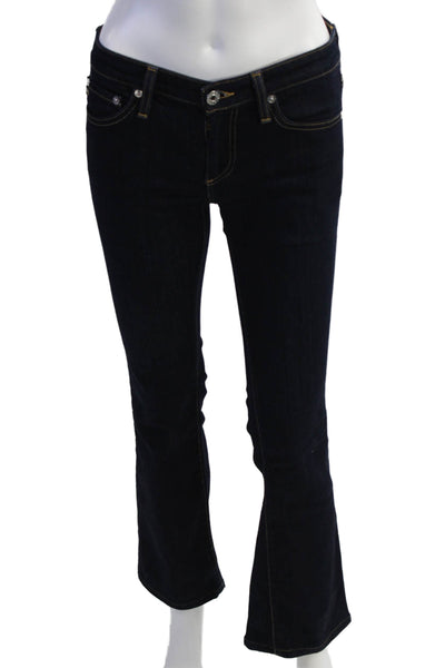 AG Adriano Goldschmied Womens Dark Blue Bootcut Flared Jeans Size 26