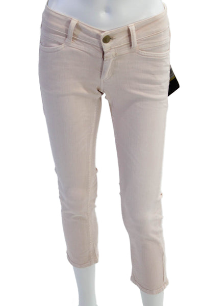 Closed Womens Pink Cropped Ankle Jeans Size 25