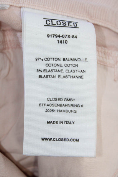 Closed Womens Pink Cropped Ankle Jeans Size 25