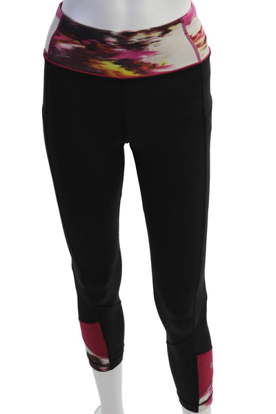 Lululemon Women Capri Cropped Nylon Leggings Black Size 2