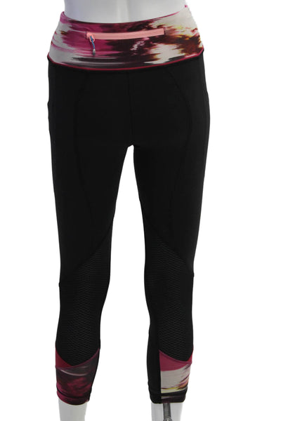 Lululemon Women Capri Cropped Nylon Leggings Black Size 2