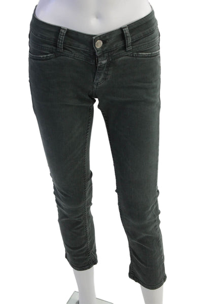 Closed Women Dark Gray Skinny Cropped Ankle Jeans Size 25