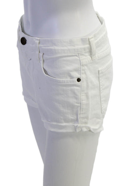Current/Elliott Unisex White Cotton Shorts Size 26