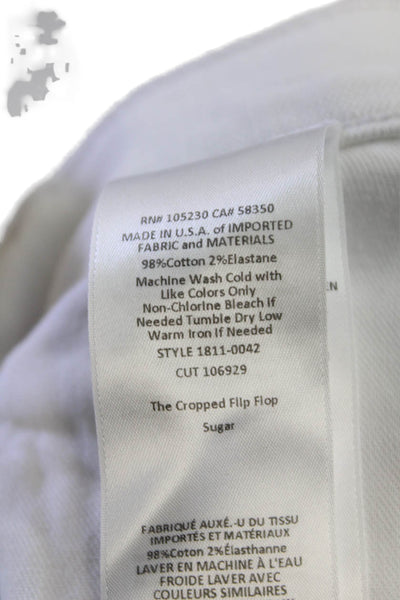 Current/Elliott Unisex White Cotton Shorts Size 26