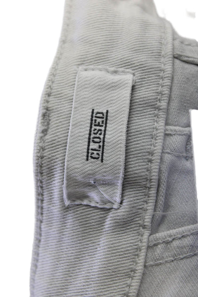 Closed Women Cropped Ankle Pants Gray Low Rise Size 25