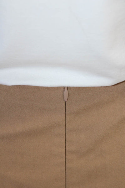 Trina Turk Womens A-Line Pleated Skirt Brown Size 0