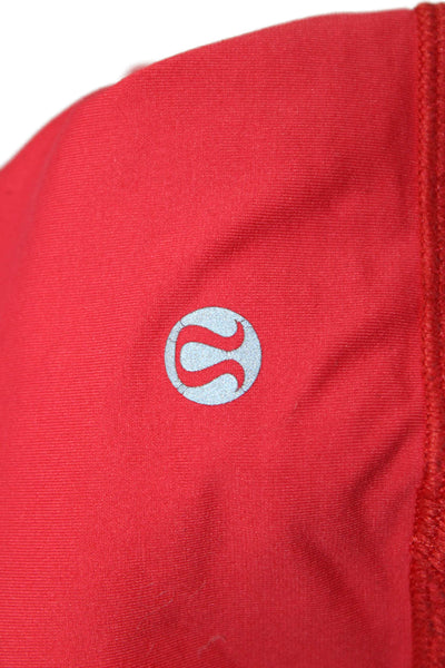Lululemon Womens Red Camisole Nylon Round Neck Size 4