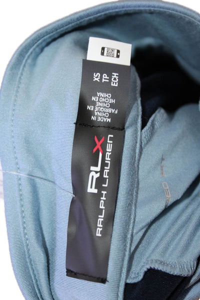 RLX Ralph Lauren Womens Dark Blue Jersey Mock Neck Long Sleeve Top Size XS