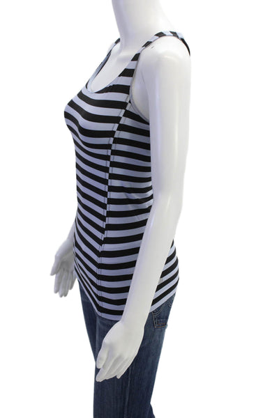 Lululemon Women Black Striped Polyester Camisole Nautical Size 4