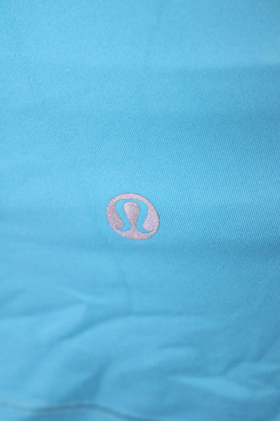 Lululemon Women Camisole Blue Square Neck Nylon Sleeveless Size 4