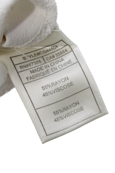 Cupcakes And Cashmere Womens White V-Neck Bohemian Tank Sleeveless Size S
