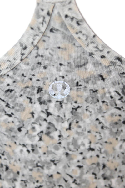 Lululemon Womens Beige Basic Camisole Nylon Round Neck Sleeveless Size 4