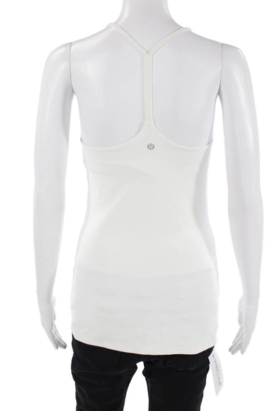 Lululemon Women Basic Camisole White Nylon Sleeveless Size 4