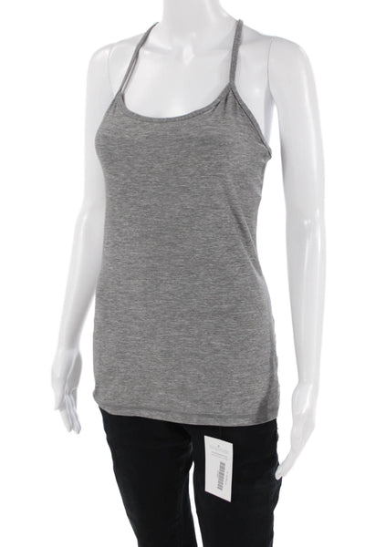 Lululemon Womens Gray Camisole Nylon Sleeveless Round Neck Size 4