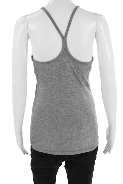 Lululemon Womens Gray Camisole Nylon Sleeveless Round Neck Size 4
