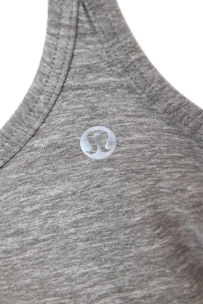 Lululemon Womens Gray Camisole Nylon Sleeveless Round Neck Size 4