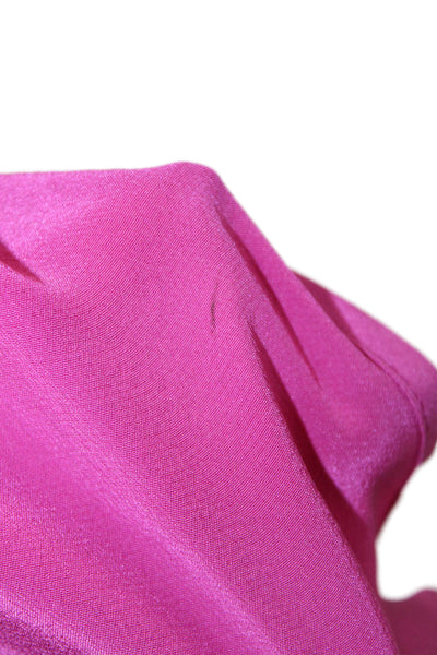 Fifteen Twenty Women Pink Silk Bohemian Blouse Short Sleeve Size S