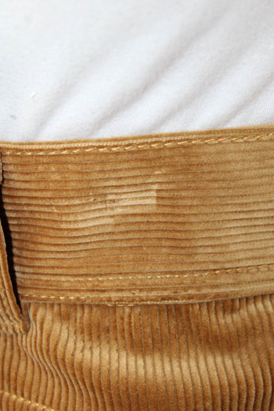 Re/Done Womens Mini Pencil Skirt Brown 100% Cotton Size 24