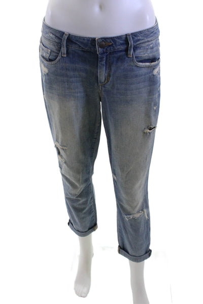 Joes Women Boyfriend Cropped Blue Jeans Size 28