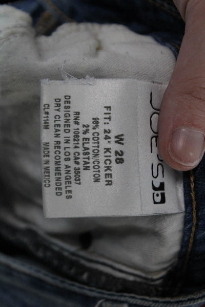 Joes Women Boyfriend Cropped Blue Jeans Size 28