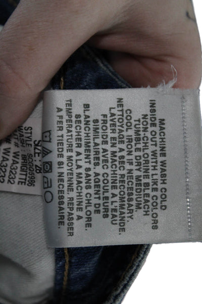 Joes Women Boyfriend Cropped Blue Jeans Size 28