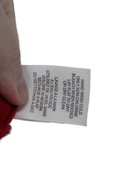 Equipment Femme Womens Red Cashmere Pullover Crew Neck Long Sleeve Size XS