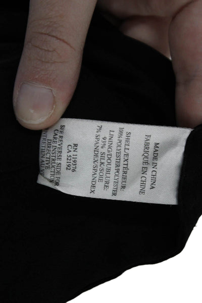 Helmut Lang Women Black Tunic V-Neck Sleeveless Size 34