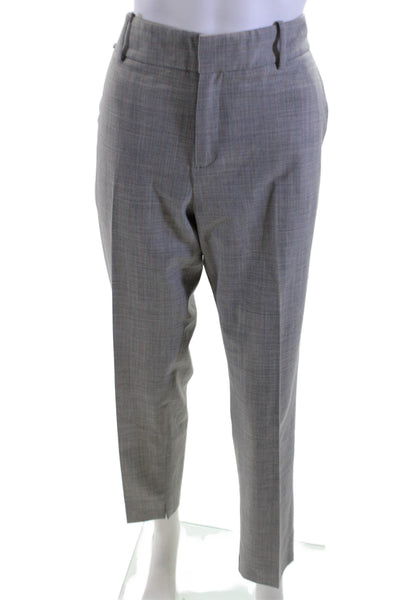 Argent Unisex Ankle Cropped Dress Pants Gray Wool Blend Size 34